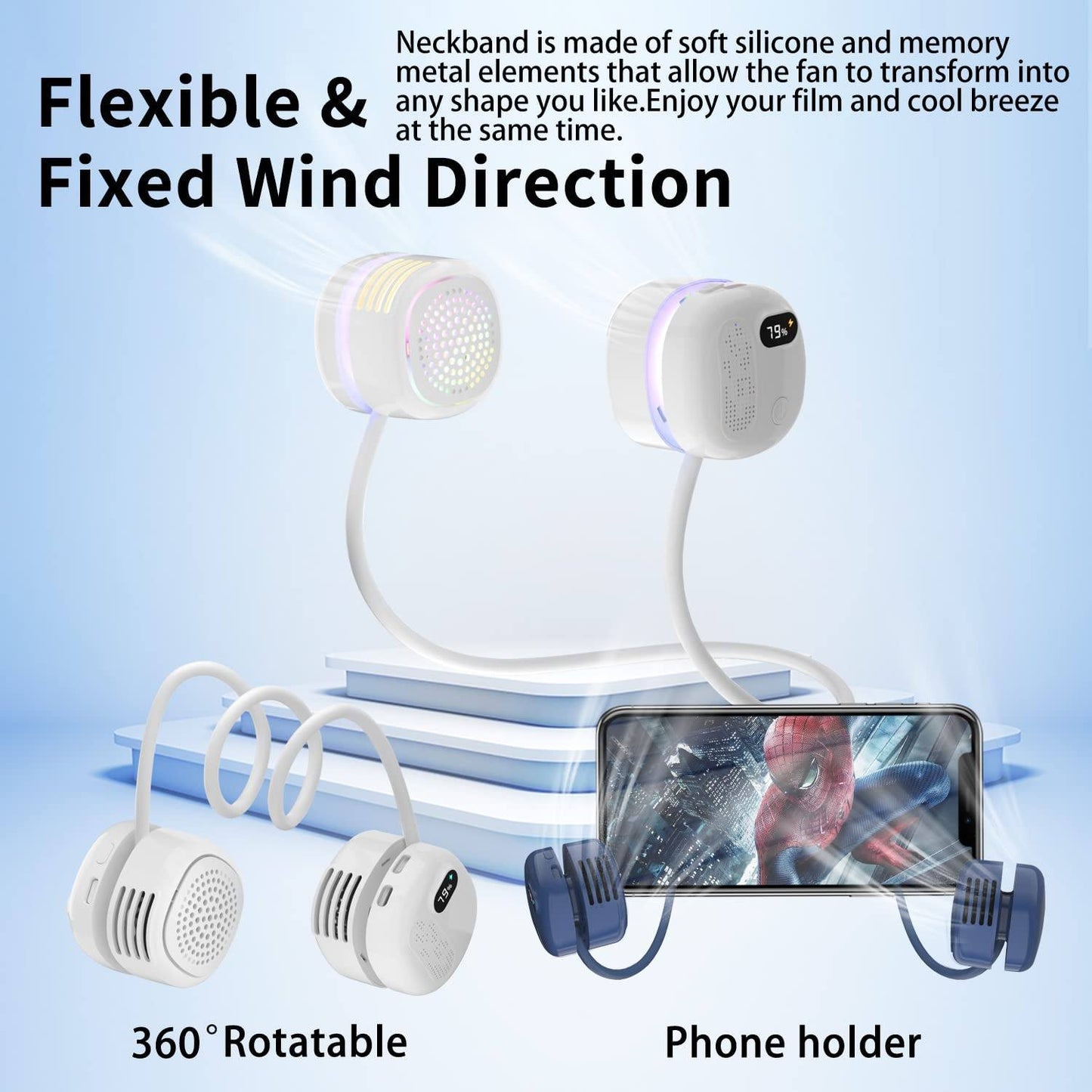 Phonery Breezer ® Portable Necklace Fan-Getphonery