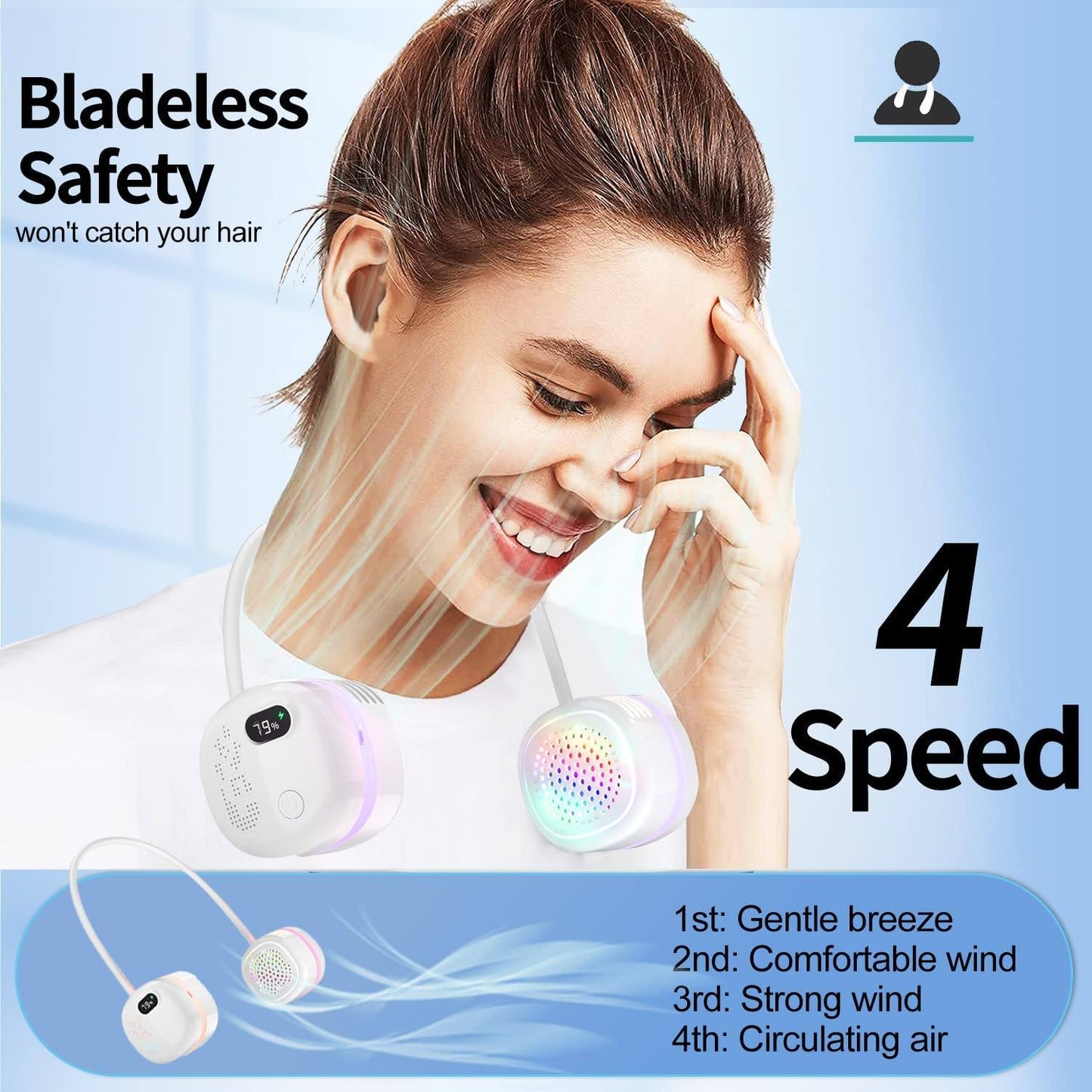 Phonery Breezer ® Portable Necklace Fan-Getphonery