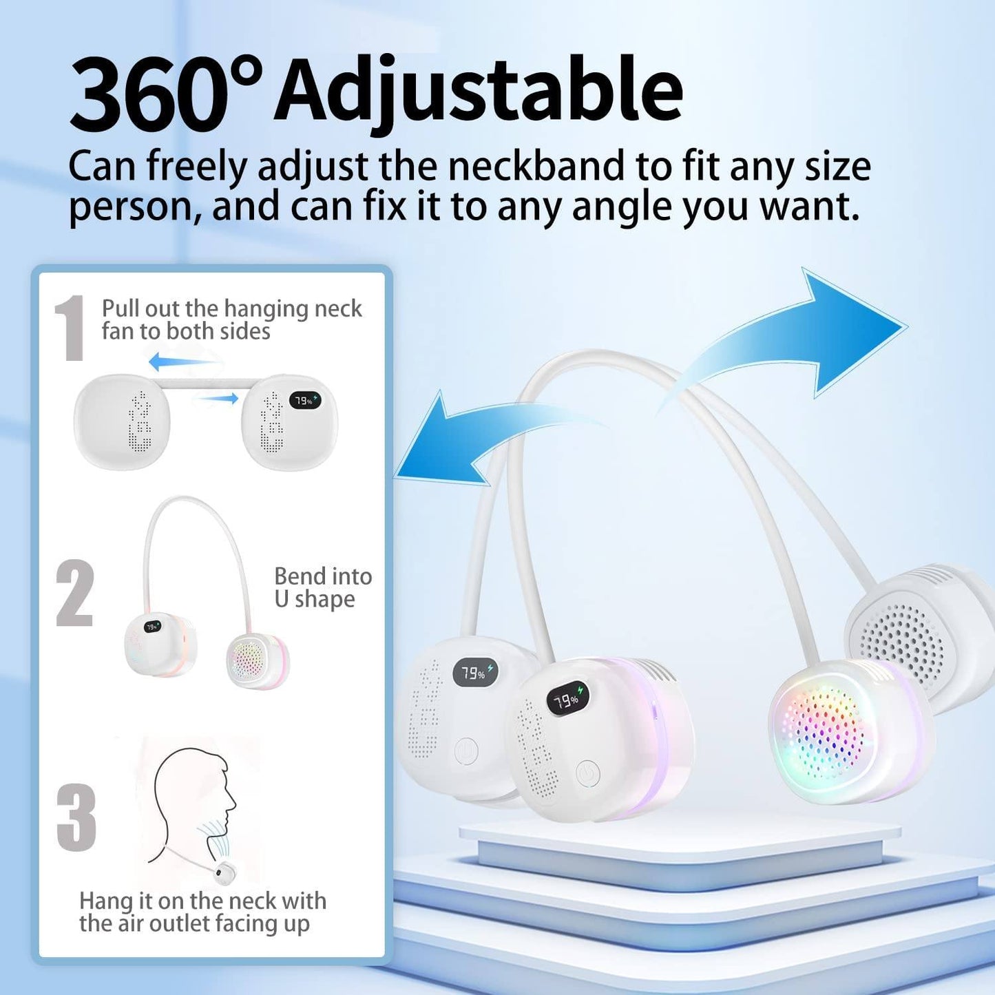 Phonery Breezer ® Portable Necklace Fan-Getphonery
