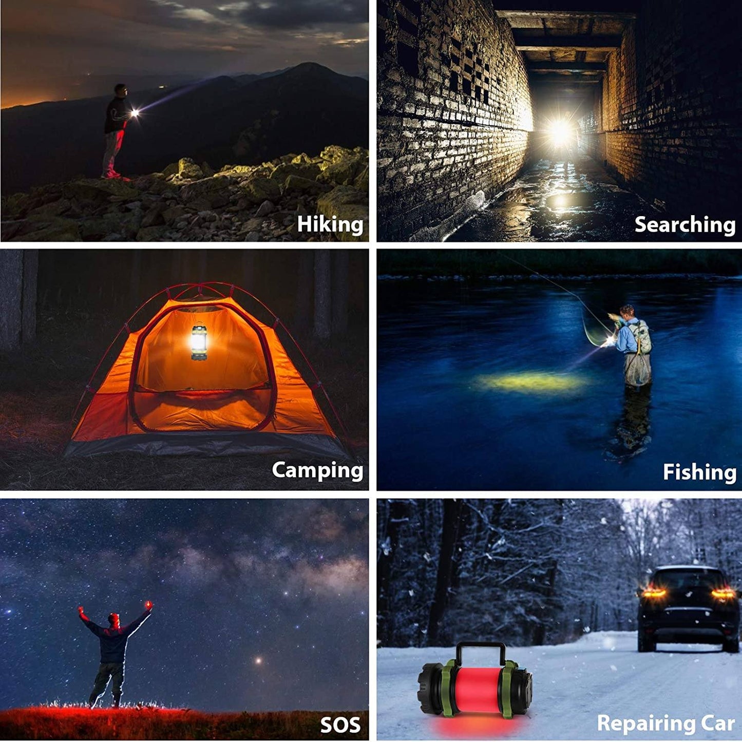 Rechargeable Camping Lantern-Getphonery