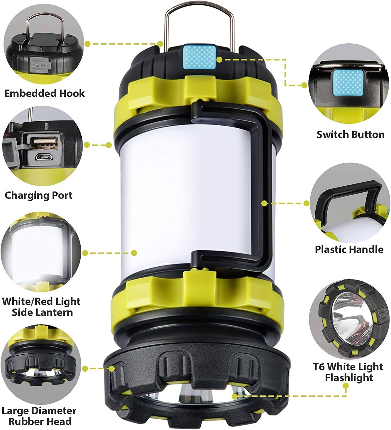 Rechargeable Camping Lantern-Getphonery