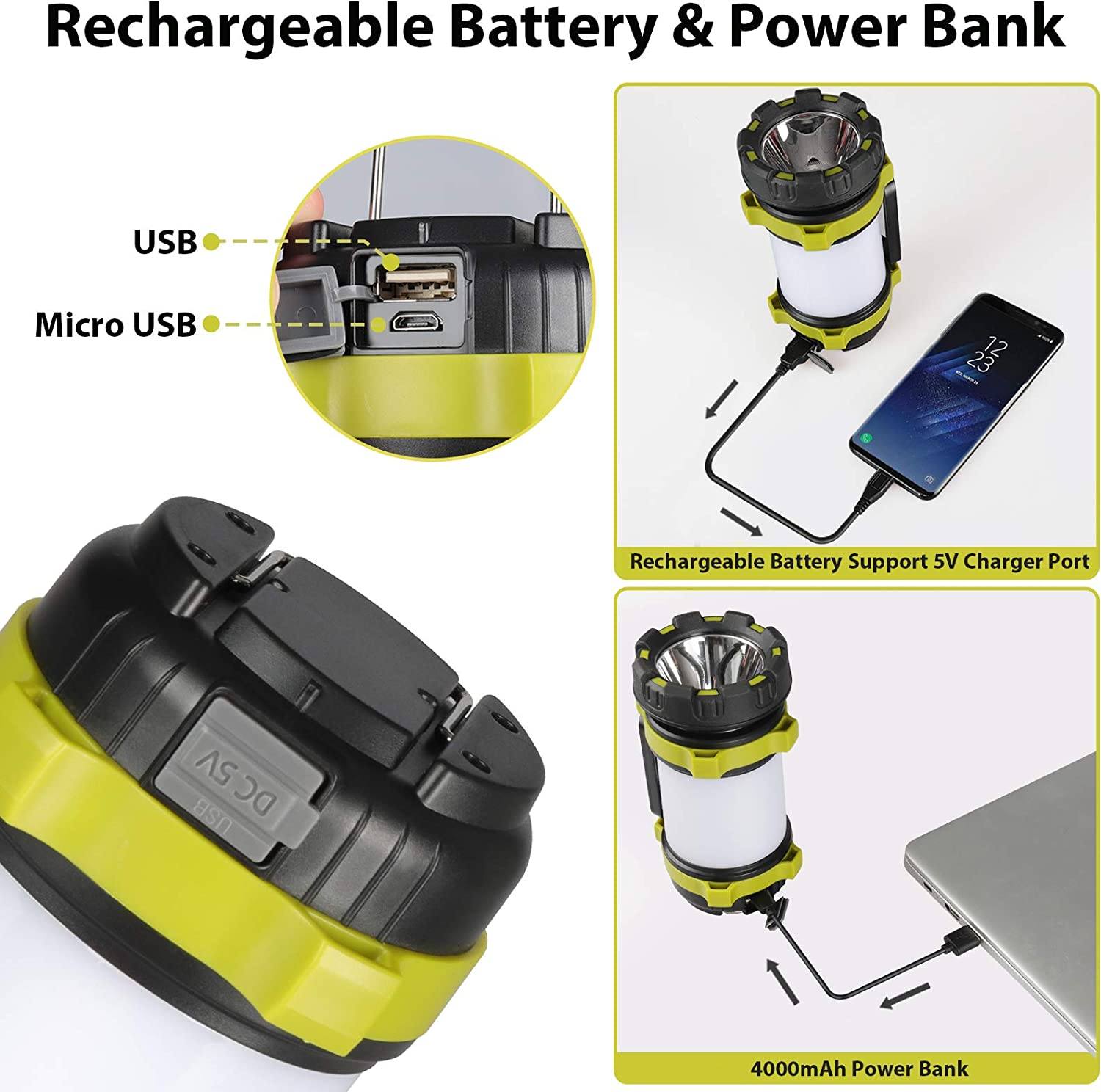 Rechargeable Camping Lantern-Getphonery