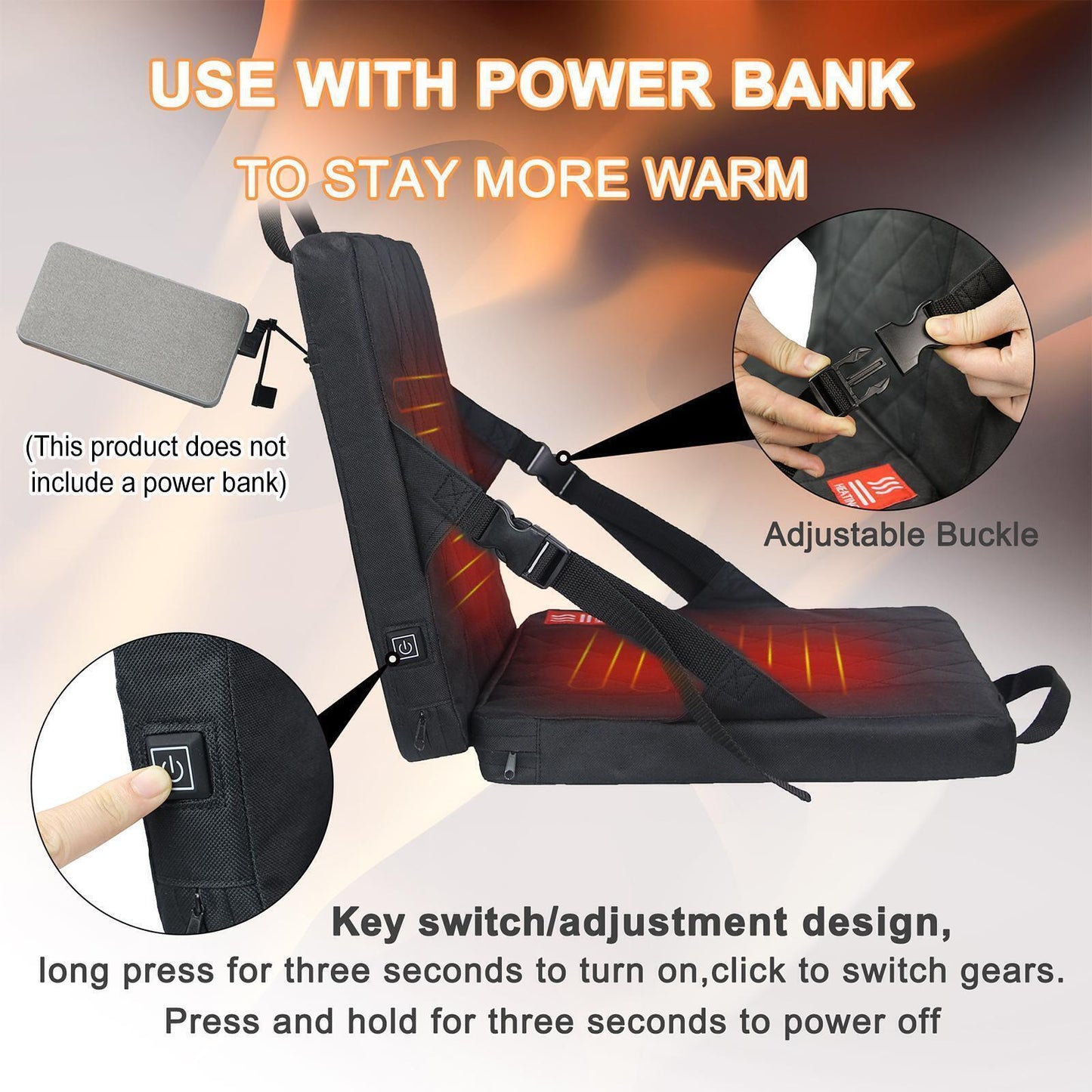Foldable Heated Seat Cushion-Getphonery