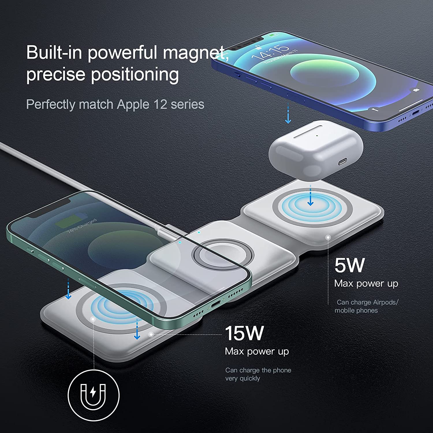 Phonery Charge ® Wireless Travel Charger-Getphonery