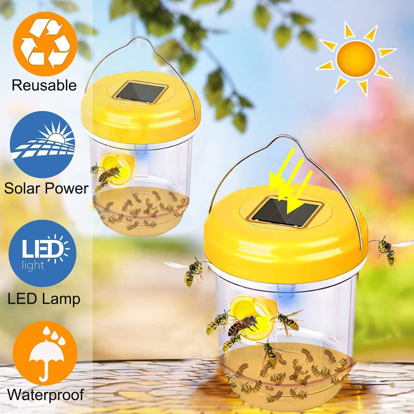 Phonery Catcher ® Solar Wasp Trap-Getphonery