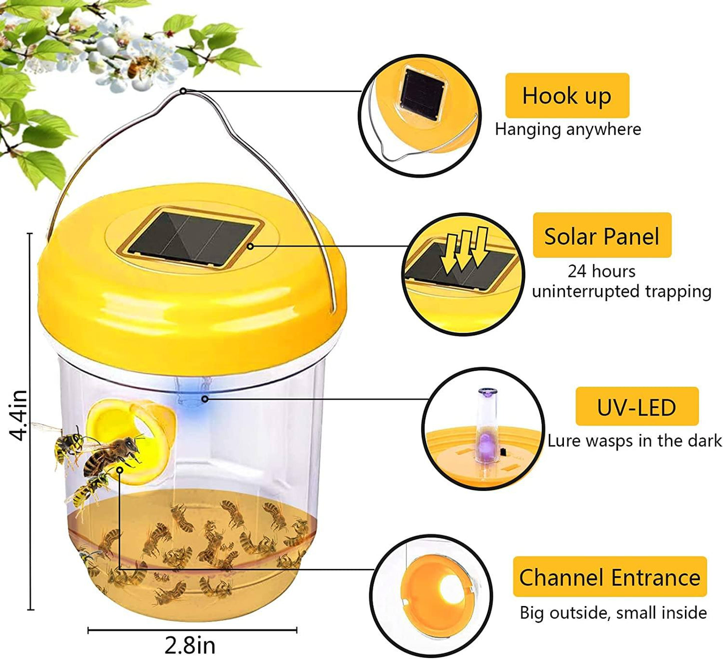 Phonery Catcher ® Solar Wasp Trap-Getphonery