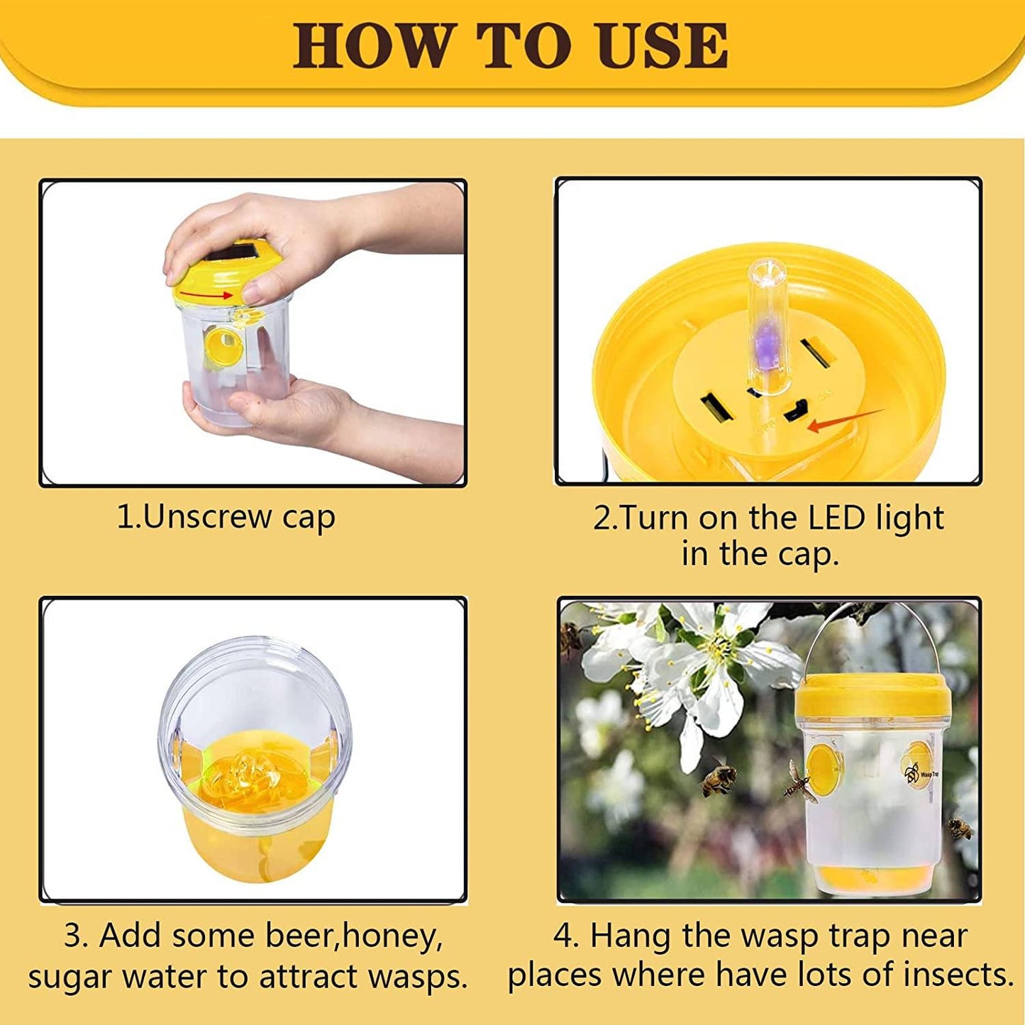 Phonery Catcher ® Solar Wasp Trap-Getphonery